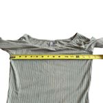 ASOS Women’s Size 6 Long Sleeve Off Shoulder Rib Top Sage Khaki Green Photo 6