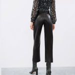 Aritzia  Wilfred The Melina Faux Leather Ankle Pants Black Size 0 Photo 3