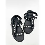 Stuart Weitzman Zoelie Crystal Ball Black Slingback Flatform Sandals Size 9 Photo 1