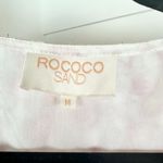 Rococo Sand Candy Blouse Pink Paisley Metallic Long Sleeve Size Medium Photo 10