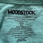 Woodstock Love Revolution Tie Dye Green Short Sleeve Tee Shirt Blue Size XS Photo 2