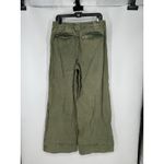Free People  Super Baggy Wide Leg Flare Flared Chino Pants Army Green Size 10 Photo 1