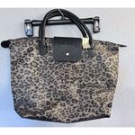 Chico's Womens Tote Bag Animal Packable Foldable Travel Purse Leopard Zip Top NWT Photo 0