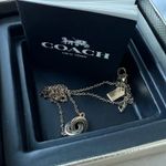 Coach  interlocking rings necklace with box Photo 6