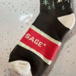Jack + Sage Women's Venture Out Socks Brown Cream Red Stretch Mountains One Size Photo 5