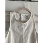 J.Crew Womens 00 White Denim Shift Dress Sleevless Photo 2