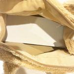 J.Crew  Small Tan Sherpa Structured Mini Tote Bag Fleece NEW Photo 2