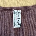 Free People  Tank Top Cropped Ribbed Size XS Brown Photo 1