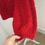 FOR THE REPUBLIC Red Wool/ Acrylic Blend Crew Neck Sweater sz M Photo 4