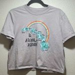 Volcom  Stone gray/purple cropped tee, women’s size XL. Photo 0