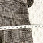 ZARA Brown Plaid Puff Sleeves High Neck Classic Minimalist Shift Mini Dress S Photo 8