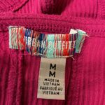 Urban Outfitters Women's Puff Sleeve Crop Top Size M Hot Pink Stretch Knit Photo 11