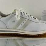 Skechers Vintage Y2K 2000s White Leather Rhinestone Stripe Casual Track Sneakers Photo 4