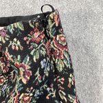 Charlie O. by Kinnucan's Floral Ruffle Hem Mini Skirt Size Medium Black Tapestry Photo 7