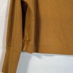 Sanctuary Mustard Yellow Long Sleeve Highline Waffle Knit Top Size M Photo 7