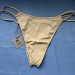 Free People NWT Toast Swim x Signature Open Side Bottom in Latte Tan Photo 4