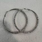 Elegant Silver Hoop Earrings Photo 0