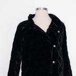 Talbots  Quilted Velvet Jacket Petite Black Photo 10