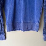 Lorna Jane sz S blue boho knit sleeve sweatshirt Photo 2