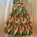 O.P.T tropical halter and skirt set Green Size XS Photo 3