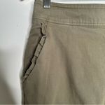 Kate Spade Olive Green Ruffle Pocket Crop Chinos Size 4 Photo 4