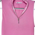 ZARA  size M pink sleeveless zip-up dress Photo 2