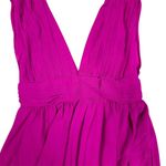 Lulus NWOT Women's XS Heavenly Hues Magenta Maxi Dress Formal V-Neck High Slit Photo 3