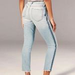 Abercrombie & Fitch Annie High Rise Girlfriend Light Wash Zipper Jeans Photo 5