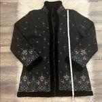 Covelo wool embroidered embellished coat jacket L Gray Size L Photo 9