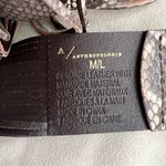 Anthropologie 🔥 Genuine Leather Snakeskin Fringe Belt – M/L – Rare Style! 🔥 Photo 2