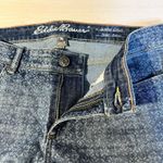 Eddie Bauer Womens 10 Slightly Curvy Skinny Ankle Blue Jeans Geometric Photo 6