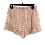 BB Dakota Pink Plaid Ruffle Hem Shorts Size 6 New Photo 1