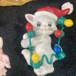 VTG. AVON Lot 5 HALLOWEEN CAT BEAR BUNNY CHICK PINS Christmas Easter BROOCH NEW Orange Photo 4