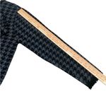 Max Studio Houndstooth Fringe Trim Old Money Thick cardigan sweater jacket Photo 4