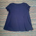 CHAUS NEW YORK Chaus Navy Blouse Photo 5