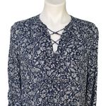 Velvet by Graham & Spencer Printed Challis Laceup
Dress in Blue Begonia, Sz S Photo 8