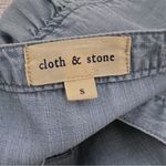 Cloth & Stone Anthropologie Womens Chambray Long Sleeve Top Shirt Tencel SZ S Photo 5
