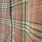 Pink Lily  Button Down Flannel Shirt Front Pocket Pink Flannel Size Small Photo 3