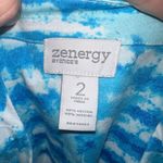 Chico's Chico’s sequined blue striped Mermaidcore knit 2/L top Photo 2