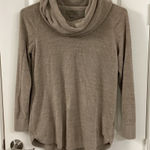 Barefoot Dreams  Taupe Cowl Neck Sweater Photo 0