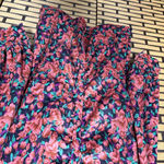 Fate Bohme Floral Button Down Ruched‎ Dress Size Large Black Photo 4