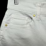 Anthropologie Level 99 Hudson Crop Wide Leg Jeans White 27 Raw Hem Flare Chic Photo 7