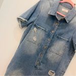 Sunland boutique Cotton Denim Romper With Distressed Detail in Denim sz … Size L Photo 6
