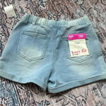 Ymi  NWT Jeans Kozy Fit Knit Denim Shorts High Rise Light Wash Blue Size  Medium Photo 10