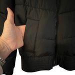 Hollister  Womens Faux Fur Lined Black Puffer Jacket Size XS Cropped Winter Y2K Photo 1