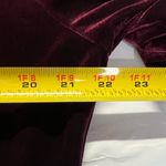 Vintage velvet velour maroon mock neck maxi dress 16 long sleeve Tracy Spencer Red Photo 7