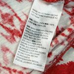 Chico's  Linen Tank Top Sleeveless Red White Print Casual‎ Summer XL READ Photo 5