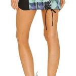 Miaou Corset Mini Skirt Azul Print Size S Blue Photo 0