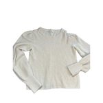 Madewell  off white creme colored baby puff sleeved sweater size medium Photo 3