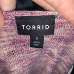 Torrid heathered drape front pink 0/L cozy normcore cardigan Photo 2